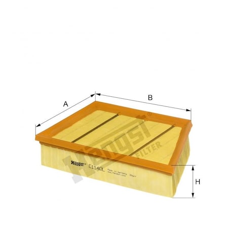 Hengst Air Filter, E1140L E1140L
